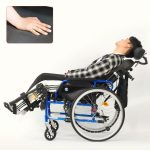 Man Sitting on Tilt-in-Space Manual Wheelchair