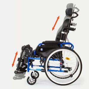 Tilt-in-Space Manual Wheelchair Leftside View Tilt-in-Space Manual Wheelchair Leftside View