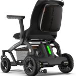 Black Robooter Folded Smart Electric Wheelchair Back View