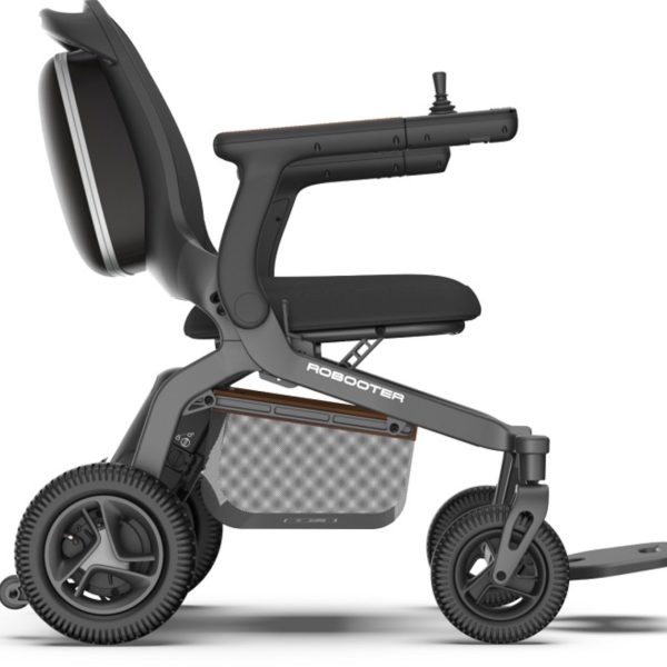 Robooter Foldable Smart Electric Wheelchair Side View Robooter Foldable Smart Electric Wheelchair Side View