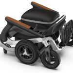 White Robooter Folded Smart Electric Wheelchair