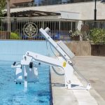 Fixed Pool Transfer Lift Device Seat Inside Swimming Pool
