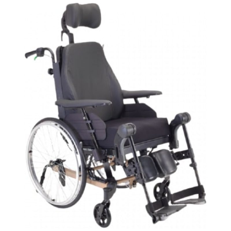 Rea Clematis Pro E-Tilt Manual Wheelchair Big Wheels in Back