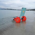 Star Beach Water Wheelchair Backview