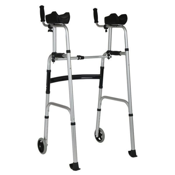 Aluminum Folding Walker Backview Aluminum Folding Walker Backview