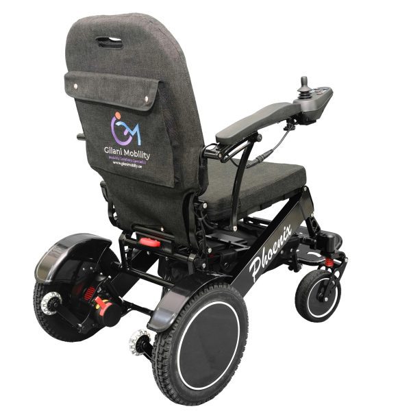 Phoenix Portable Power Wheelchair Backview Phoenix Portable Power Wheelchair Backview