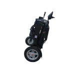 Portable Lightweight Folding Electric Wheelchair Folded Sideview