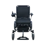 Portable Lightweight Folding Electric Wheelchair Frontview Legrest