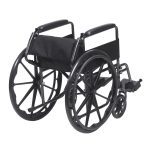 High Back Steel Lightweight Manual Wheelchair Back Folded