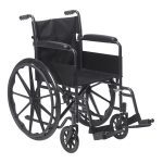 High Back Steel Lightweight Manual Wheelchair
