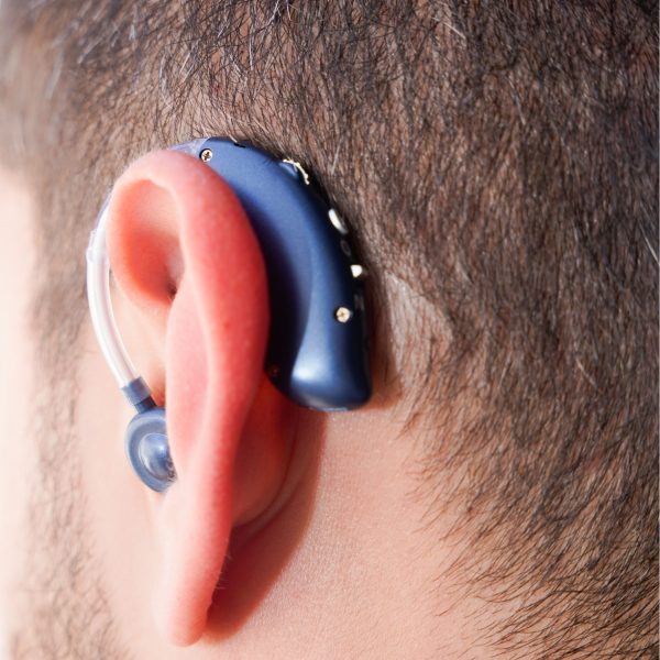 Person Using Hearing Aid (Non-Bluetooth) Person Using Hearing Aid (Non-Bluetooth)