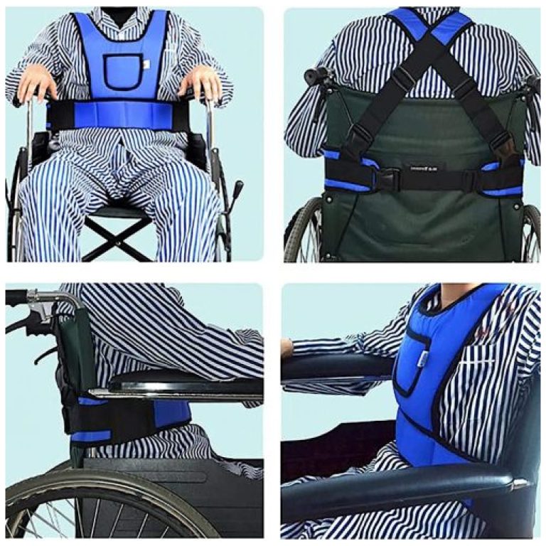 Patient Wearing Wheelchair Safety Belt