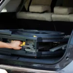 WheelAble Travelling Commode and Shower Chair Inside Trunk