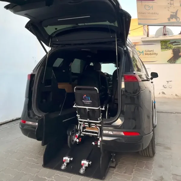 Wheelchair Getting Inside KIA Carnival From Rear Door Wheelchair Getting Inside KIA Carnival From Rear Door