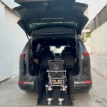 Wheelchair on KIA Carnival Ramp