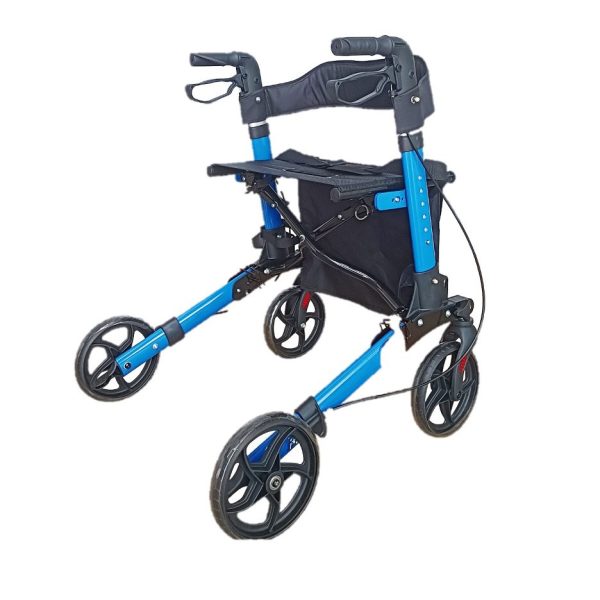 Foldable Aluminum Rollator Back View Foldable Aluminum Rollator Back View