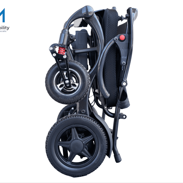 Folded Champion Electric Hybrid Carbon Fiber Wheelchair Folded Champion Electric Hybrid Carbon Fiber Wheelchair