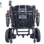 Folded Champion Electric Hybrid Carbon Fiber Wheelchair Bottom View