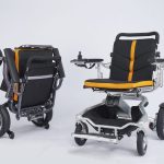 Folded and Unfolded Heavy Duty Power Chair