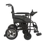 High Power Electric Folding Wheelchair Sideview