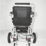 Portable Folding Electric Wheelchair Backside View