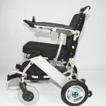 Portable Folding Electric Wheelchair Sideview