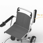 Smart Travel Chair Handrest Flipped Up