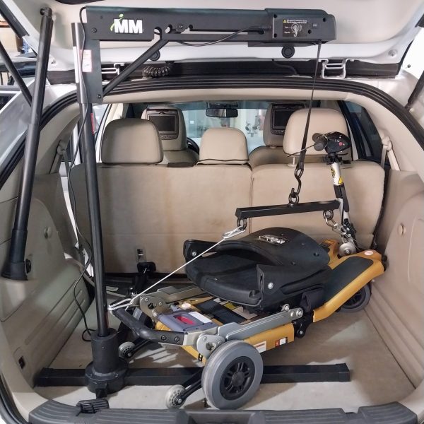 Wheelchair and Scooter Lifter inside Trunk Wheelchair and Scooter Lifter inside Trunk
