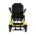 Yellow King Chair Foldable Electric Wheelchair Front View