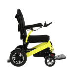 Yellow King Chair Foldable Electric Wheelchair Rightside