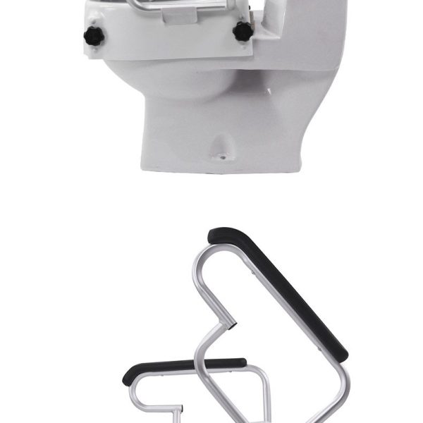 Toilet Seat Riser Placed on Toilet Toilet Seat Riser Placed on Toilet