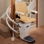 Infinity Stair Lift a Curved Stair Lift at Staircase Bottom