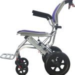 Manual Lightweight Folding Wheelchairs for Travelling Left Side