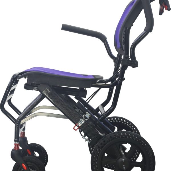 Manual Lightweight Folding Wheelchairs for Travelling Leftside View Manual Lightweight Folding Wheelchairs for Travelling Leftside View