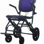 Front view of Manual Lightweight Folding Wheelchairs for Travelling