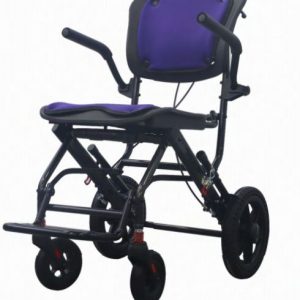 Front view of Manual Lightweight Folding Wheelchairs for Travelling