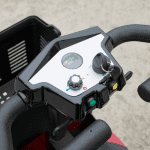 Red 2 in 1 Electric Wheelchair and Mobility Scooter Wheel Control