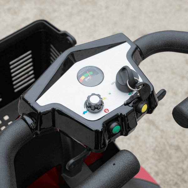 Red 2 in 1 Electric Wheelchair and Mobility Scooter Wheel Control Red 2 in 1 Electric Wheelchair and Mobility Scooter Wheel Control