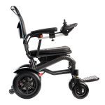 Right Side View of Easy Folding Travel Lightweight Electric Wheelchair