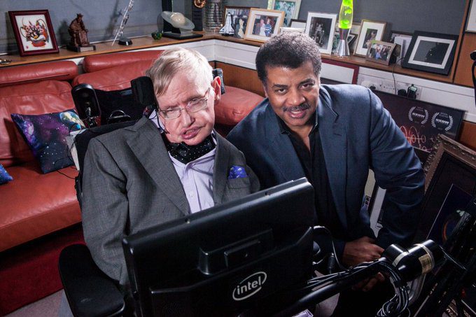 Stephen Hawking in wheelchair