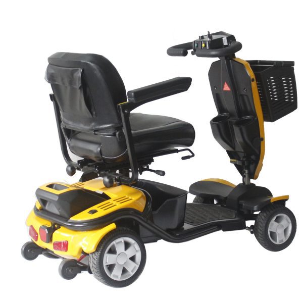 Yellow 2 in 1 Electric Wheelchair and Mobility Scooter Yellow 2 in 1 Electric Wheelchair and Mobility Scooter