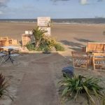 CocoBeach Coconut Fiber Access Mat on Beach