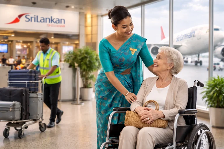 srilankan airlines wheelchair assistance