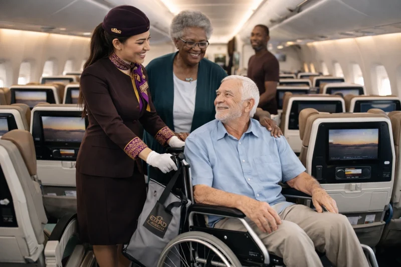 Etihad Airways Wheelchair Request: Complete Travel Guide Cabin Wheelchair assistance etihad