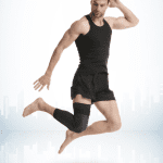 Man Wearing Knee Sleeves