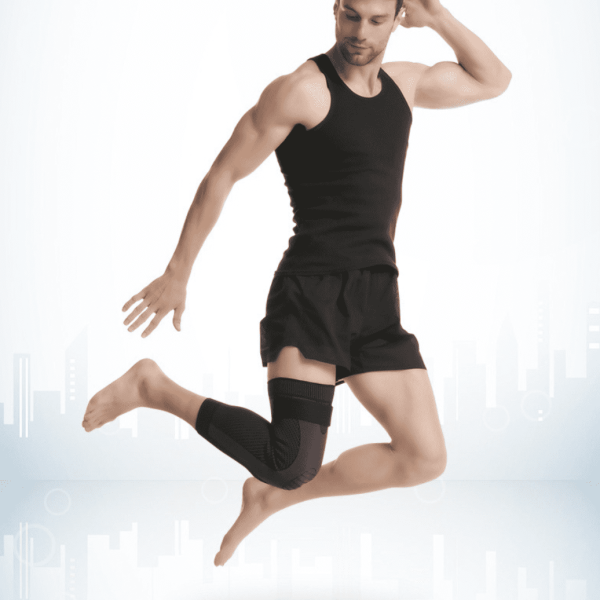 Man Wearing Knee Sleeves Man Wearing Knee Sleeves