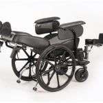 Comfortable Manual Reclining Wheelchair Backside View
