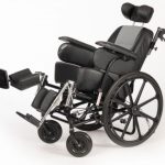 Comfortable Manual Reclining Wheelchair Leftside View