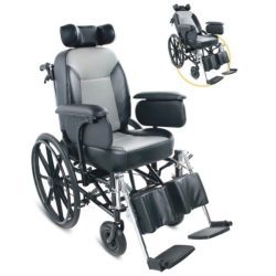 Comfortable Manual Reclining Wheelchair