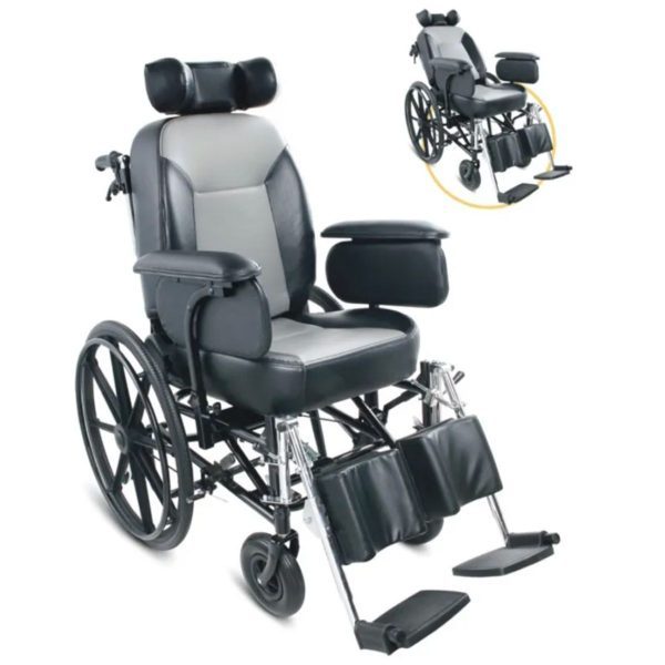 Comfortable Manual Reclining Wheelchair
